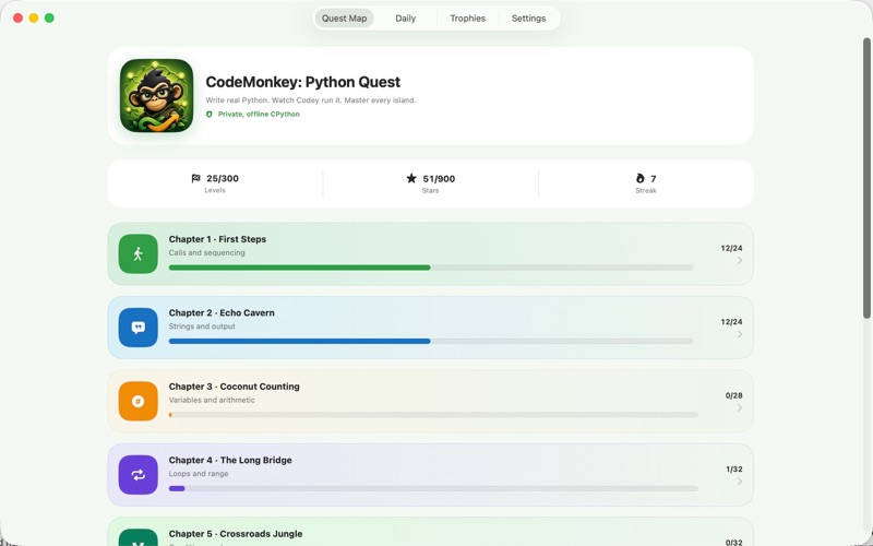 CodeMonkey: Python Quest iPhone screenshot