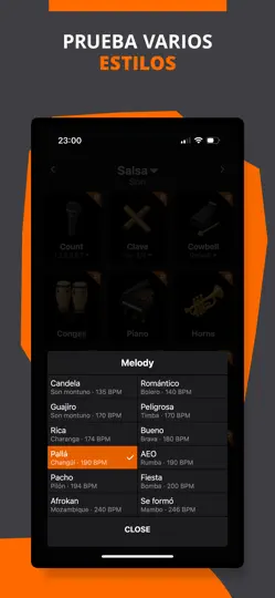 Captura de pantalla de Salsa Ritmos - BeatLab en iPhone 5