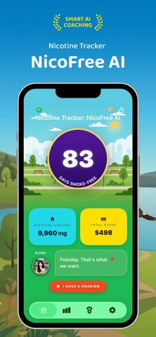 NicoFree AI: Nicotine Tracker Screenshot 1 of 6