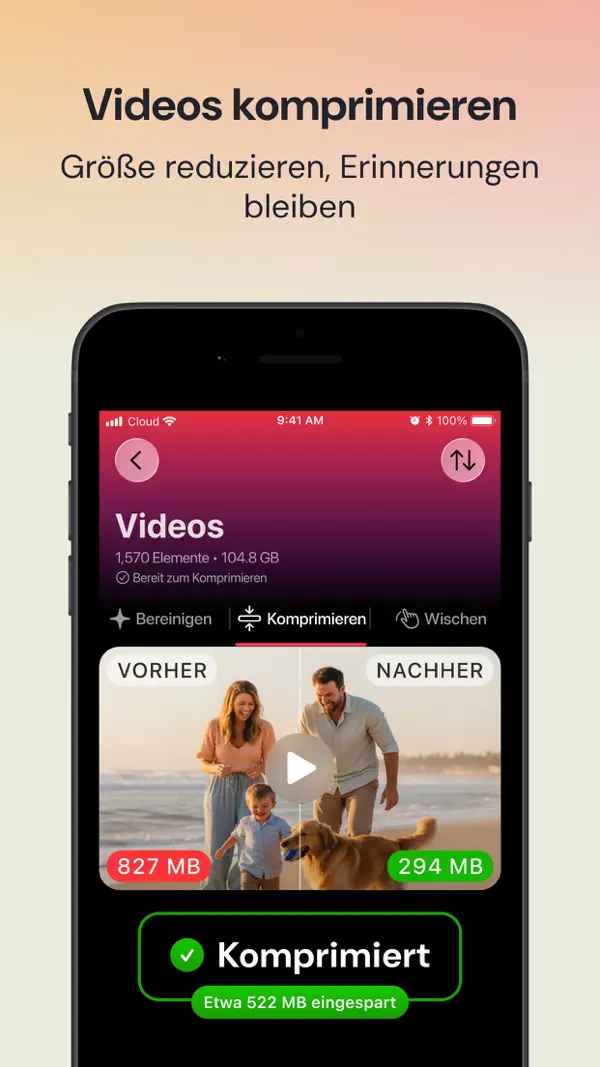 Clever Cleaner: AI CleanUp App iPhone App Screenshot 5 – Produktivität