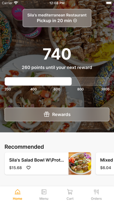 Sila's Mediterranean iPhone screenshot 1 - Food & Drink app