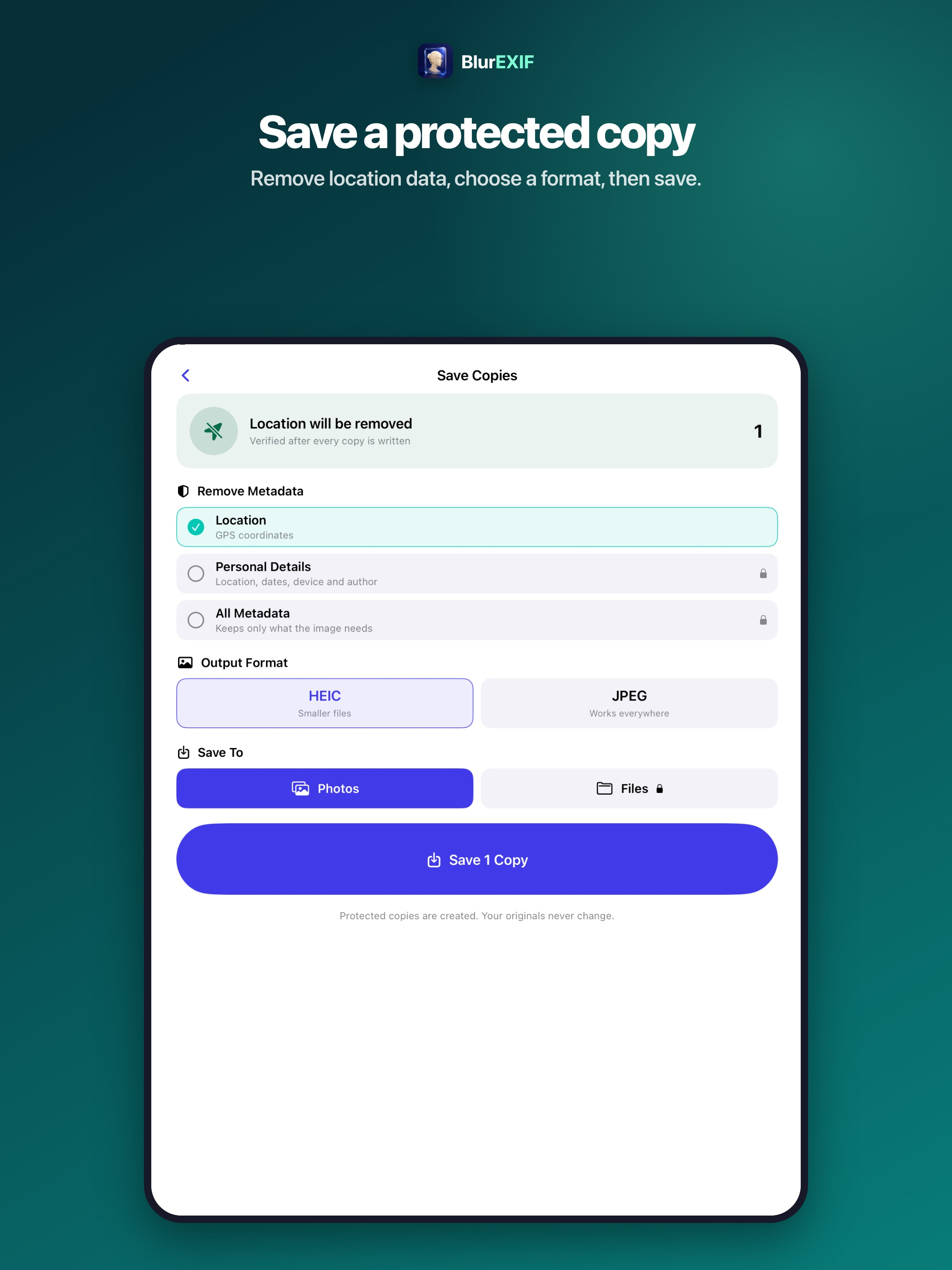 BlurEXIF: Face Blur & Privacy screenshot 7