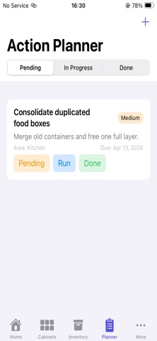CabinetHomeStoragePlanner iPhone screenshot