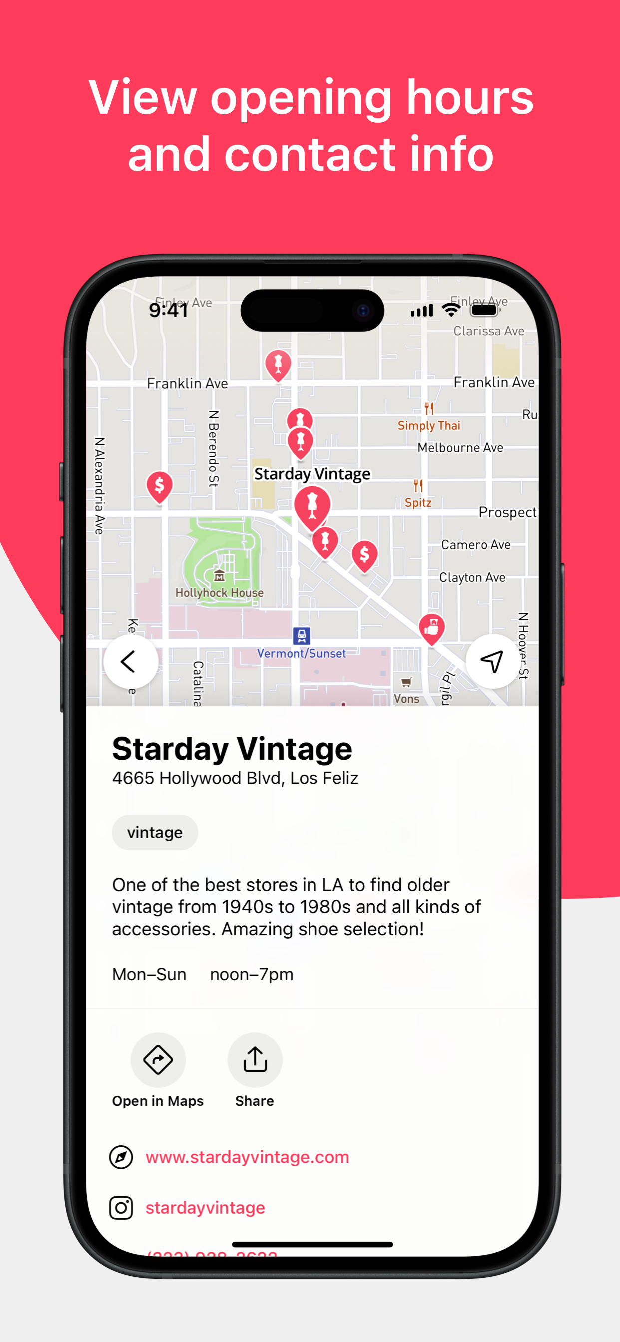 LA Vintage Map