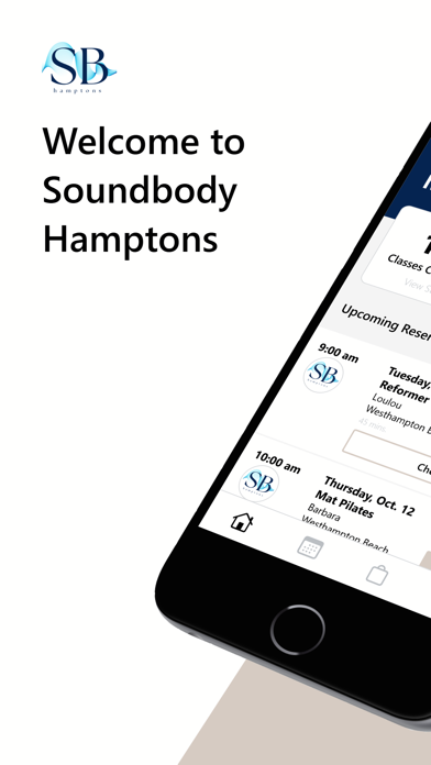 Soundbody Hamptons iPhone screenshot 1 - Health & Fitness app