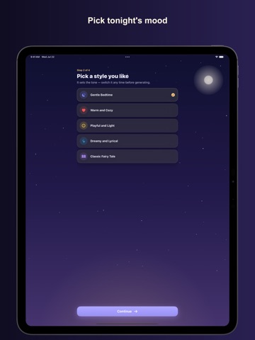Bedtime Story AI: Sleep Tales iPad screenshot