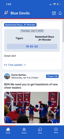 West Memphis Blue Devils iPhone screenshot