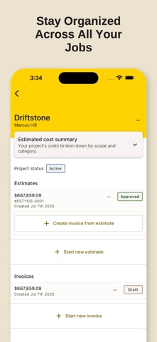 CostForge - Estimate, Invoices iPhone screenshot