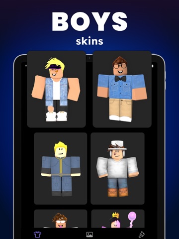 Skins & Avatars Clothes Maker iPad screenshot
