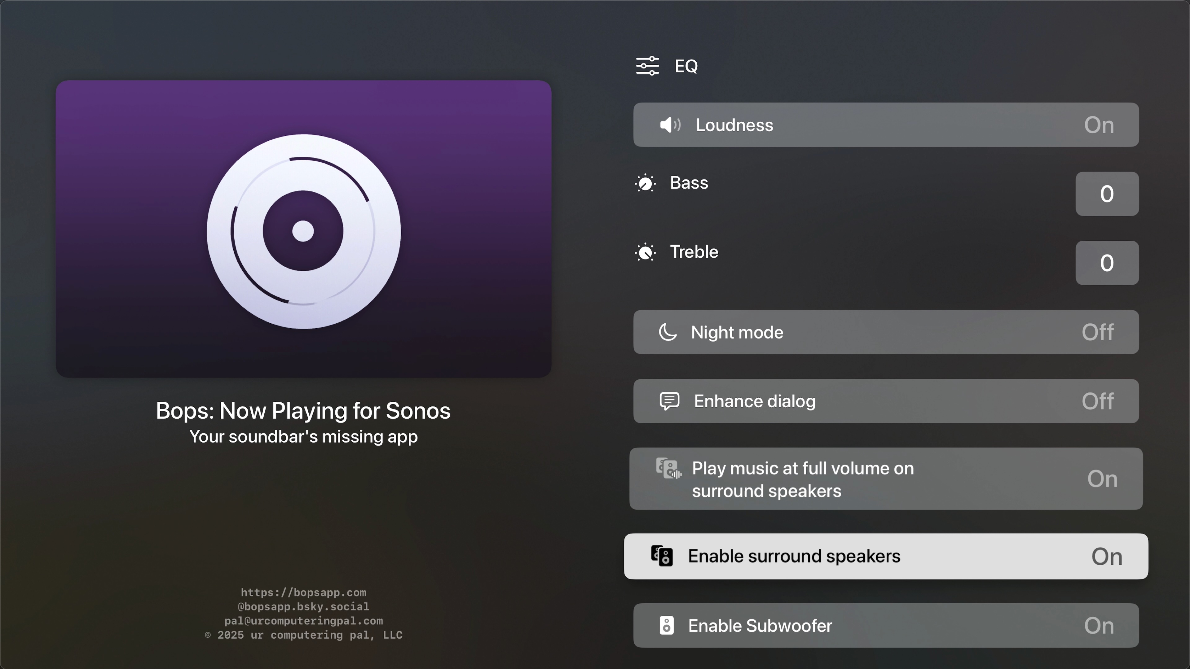 Bops: Now Playing for Sonos screenshot 10