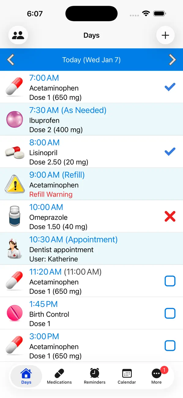 #1. Pill Reminder - All in One (iOS) Door: Sergio Licea