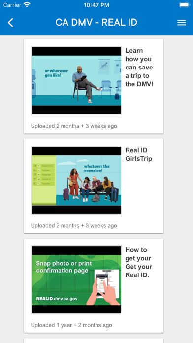 CA DMV Screenshot