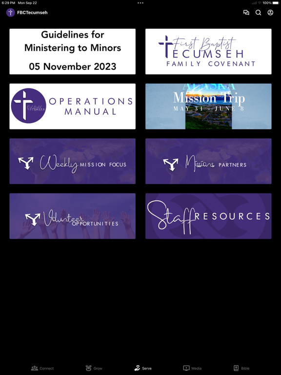 FBC Tecumseh iPad screenshot 3 - Education app