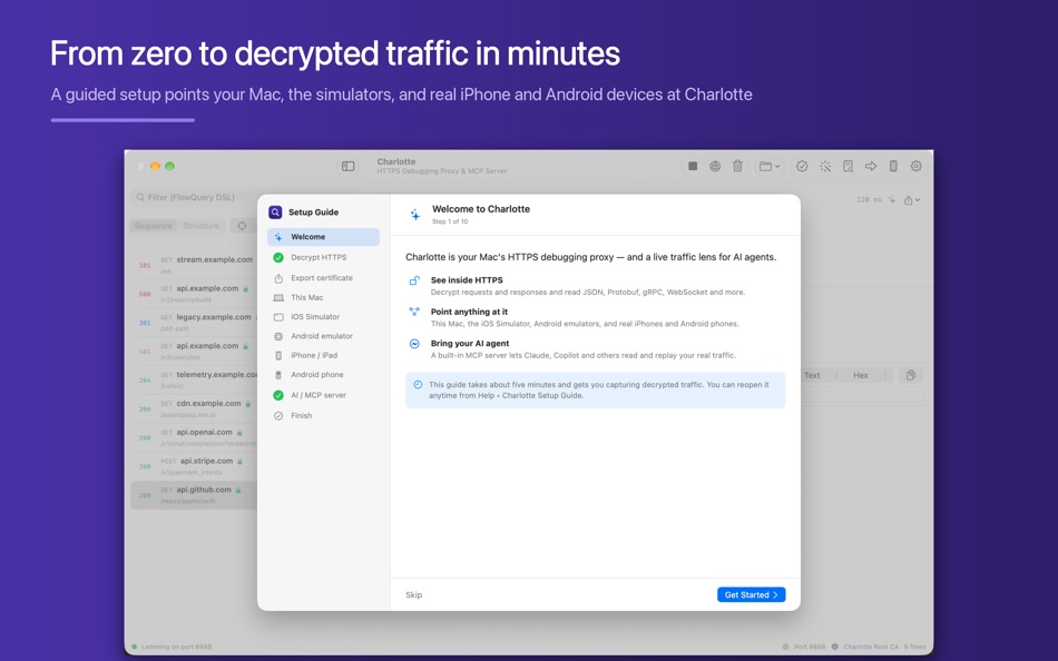 #7. Charlotte: HTTPS & MCP Proxy (macOS) By: Wojciech Charysz