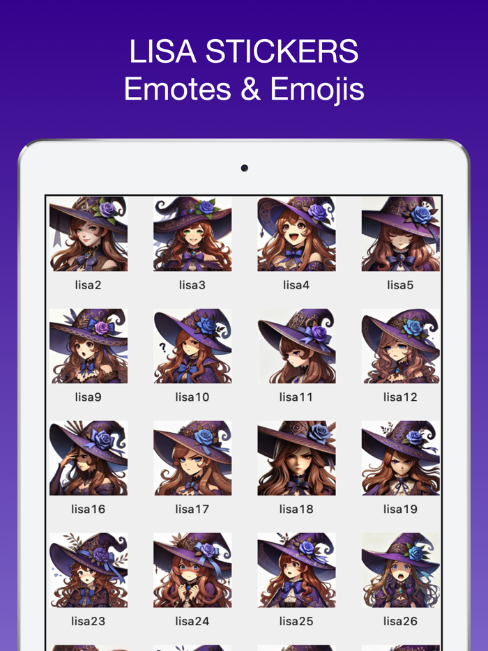 Lisa Emotes and Stickers