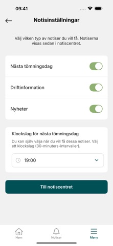 Avfallsappen Östersunds kommun iPhone screenshot 6