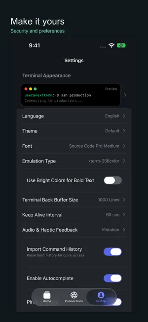 NextTerm - SSH & SFTP Client screenshot 4
