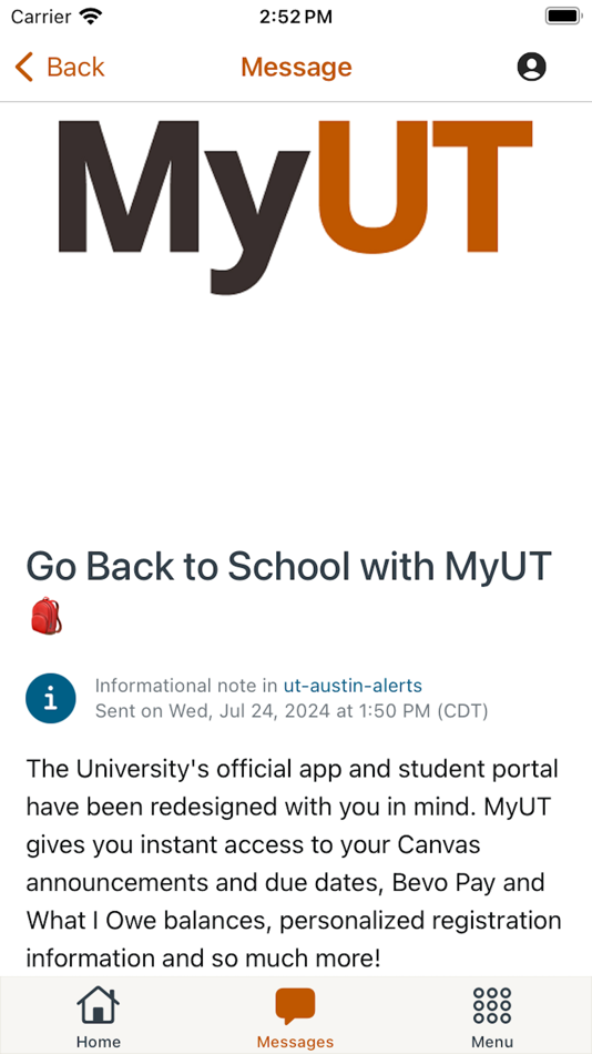 #8. MyUT Austin (iOS) By: THE UNIVERSITY OF TEXAS AT AUSTIN