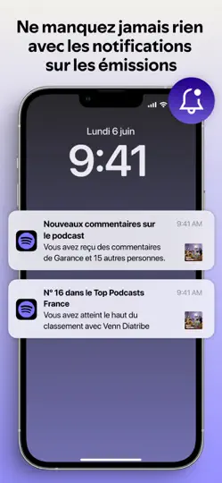 Capture d'écran de Spotify For Creators sur iPhone 4
