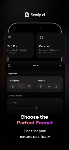 SWAIP: Voice to Carousel AI screenshot
