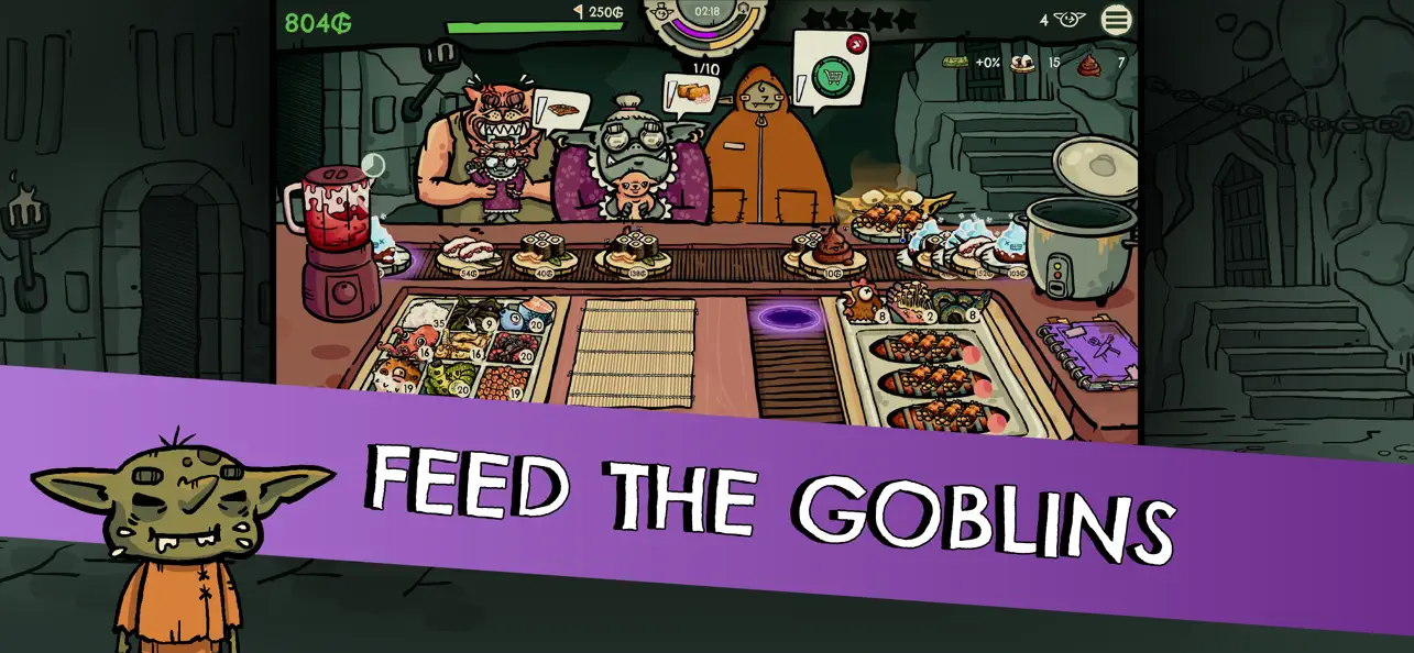 #2. Goblin Sushi (iOS) 由: Old Cake Factory GmbH