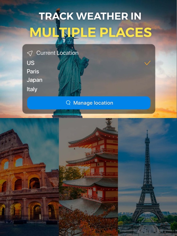 Weather forecast & NOAA Radar iPad screenshot 5 - Weather app