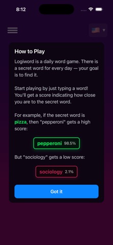 Logiword iPhone screenshot