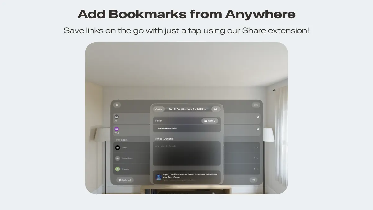 Bookmarks Safe screenshot 2