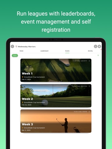 Squabbit - Golf Tournament App iPad screenshot 2