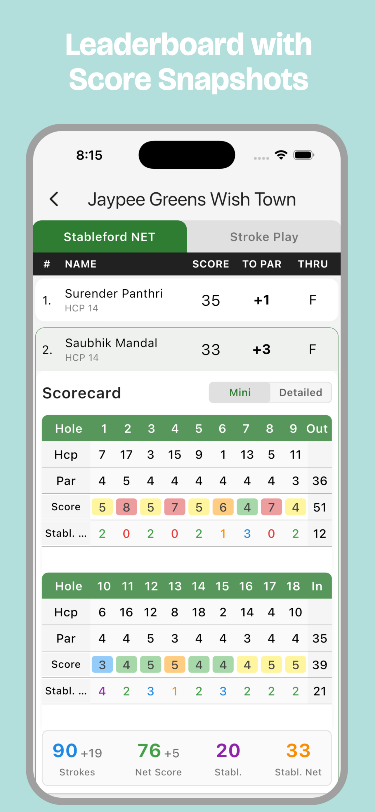 Fun Golf Score screenshot 6