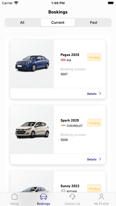 AJER Rent A Car Screenshot