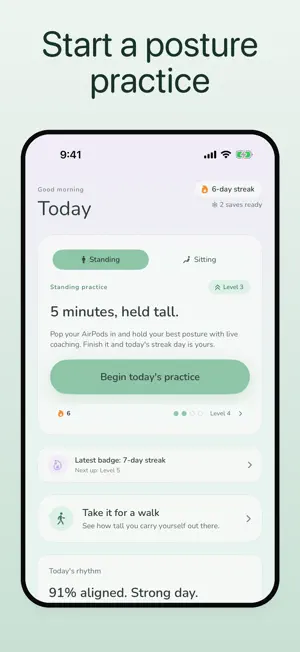 Desk Reset: Posture Practice screenshot 1