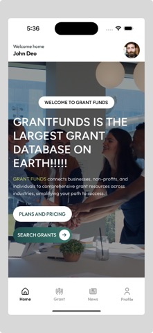 GRANT FUNDS Screenshot 2 of 4