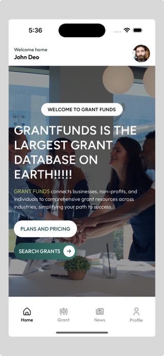 GRANT FUNDS Screenshot 2 of 4