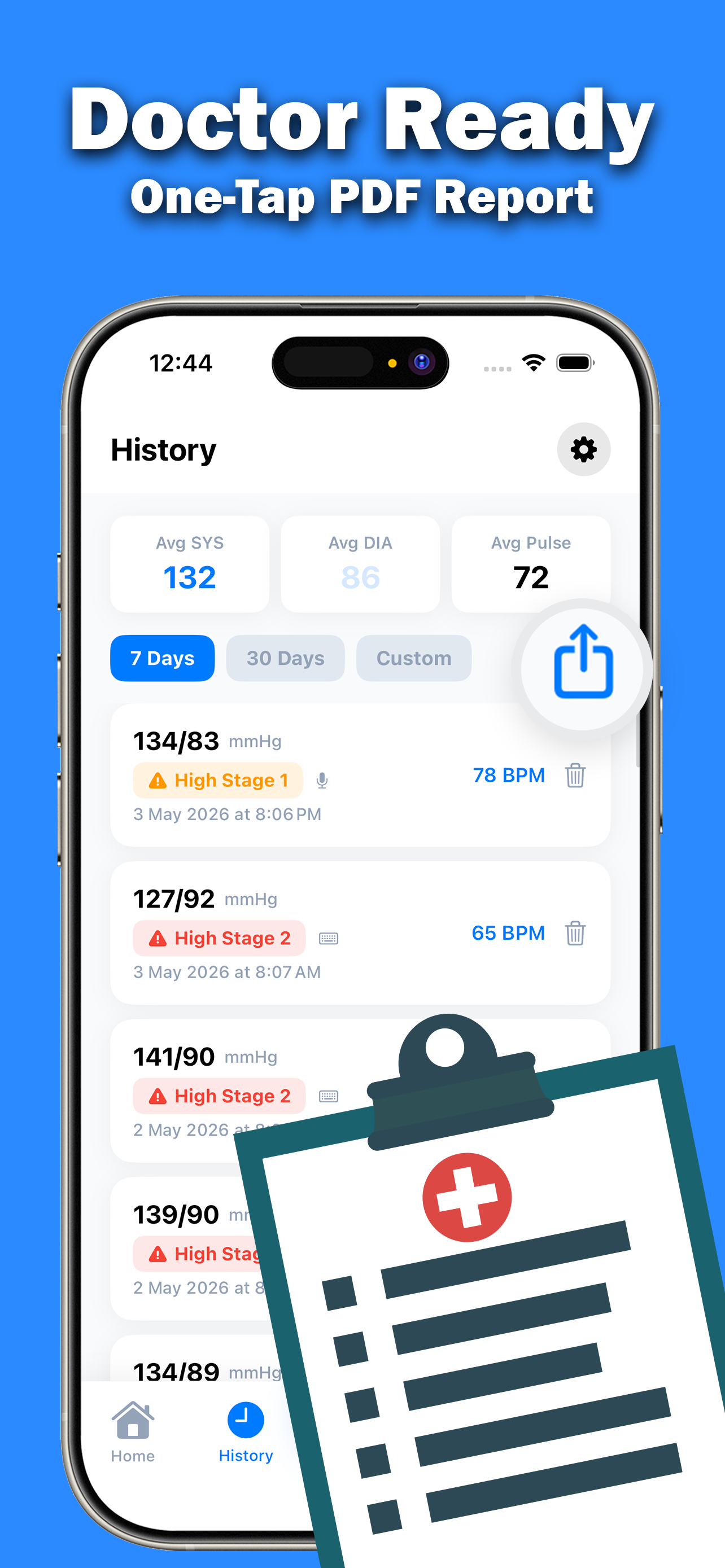 Blood Pressure App BP Monitor