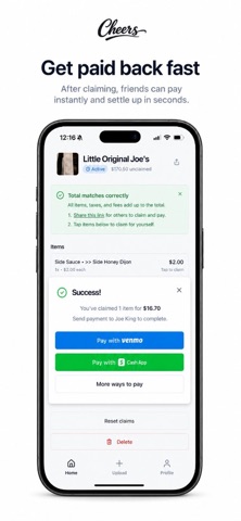 Cheers Receipts screenshot