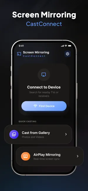 Screen Mirroring - CastConnect iPhone screenshot 1