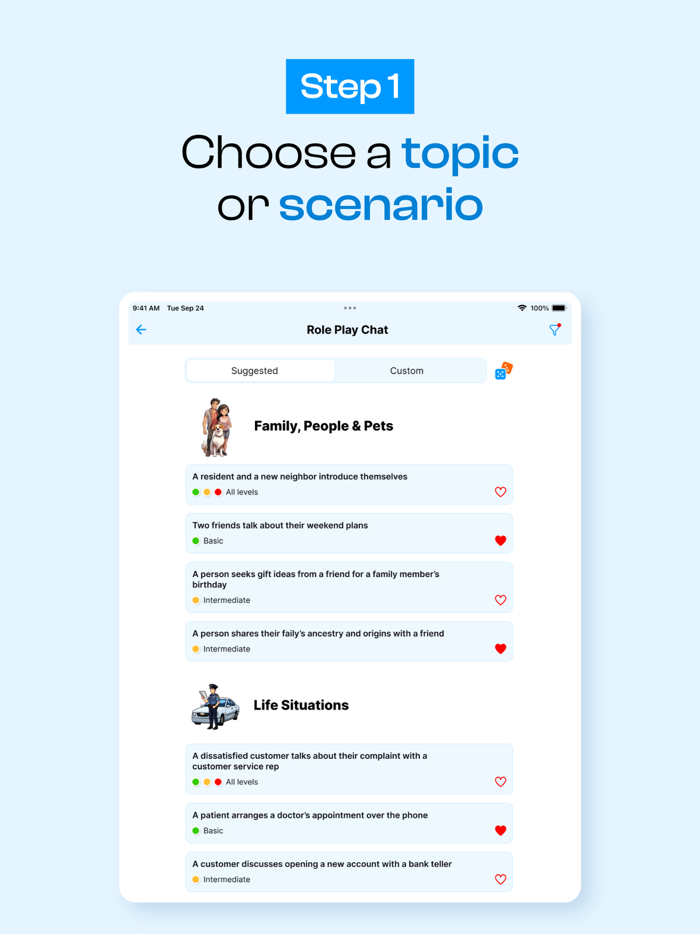 AI Language Practice - Bubblz