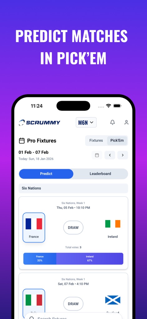 Scrummy - Fantasy Rugby - Sports App | MWM