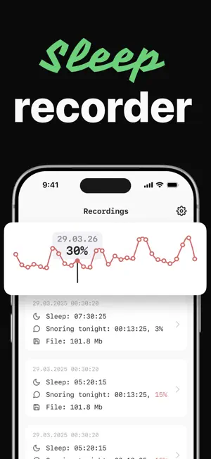 Snore Tracker - My Sleep Lab screenshot 3