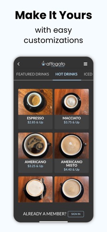affogato cafe + gelato Screenshot 3 of 6