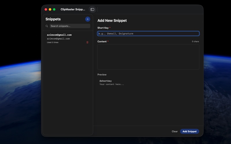App screenshot