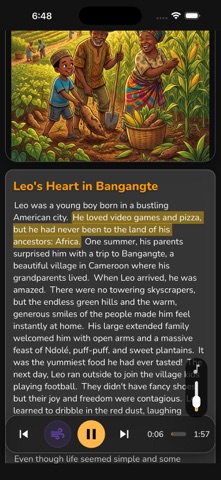DjamgaMind Kids Bedtime Tales iPhone screenshot