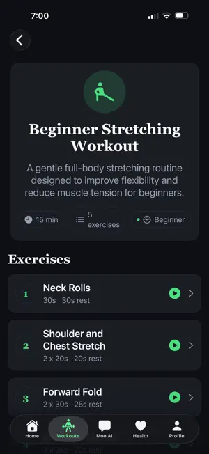 Moo Fitness screenshot 2