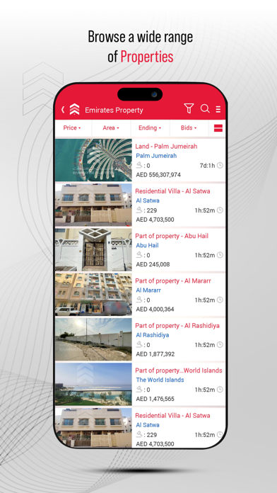 Emirates Auction Screenshot