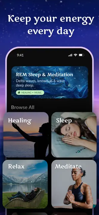 Healing Frequency Sleep Sounds: Screenshot 9 von 9