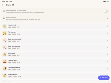 Chorios: Kids Chores & Rewards iPad screenshot