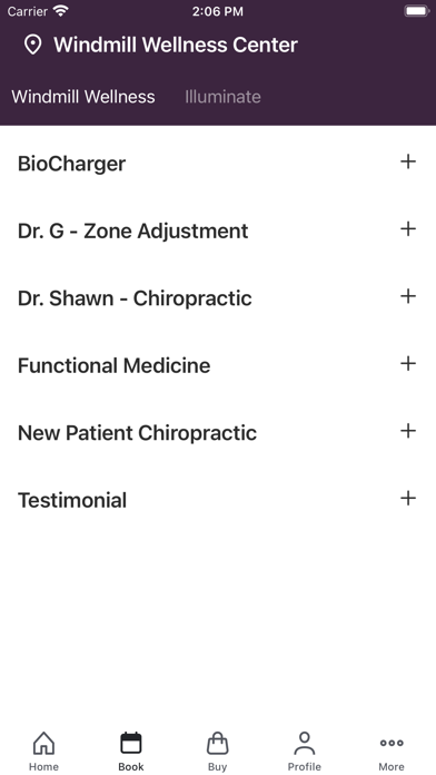 Windmill Wellness Center Screenshot