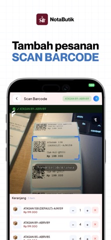 NotaButik iPhone screenshot