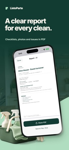 ListoParte: Cleaning Reports Screenshot 1 of 7